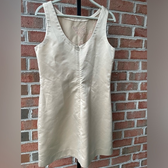 NWOT Payal Jain||Butterfly Satin Mini Dress, Silk Embroidered, Size Medium - Picture 8 of 11